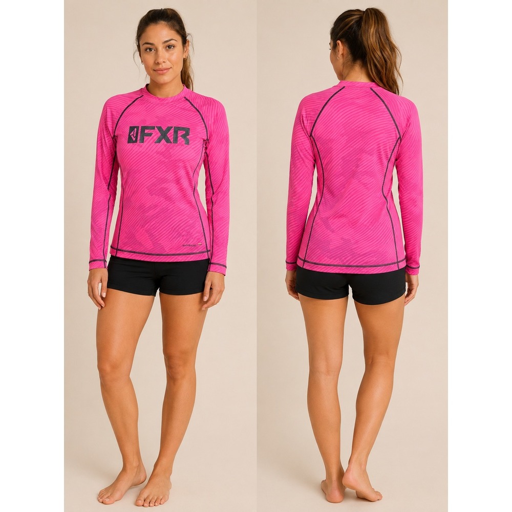 FXR Attack UPF Shirt Womens Small Pink Sunshield 50 Long Sleeve Performance
